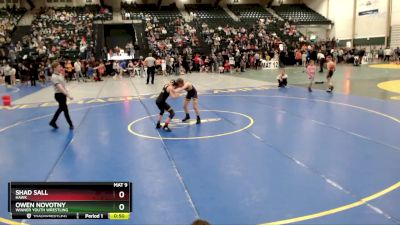 80 lbs Quarterfinal - Shad Sall, Hawk vs Owen Novotny, Winner Youth Wrestling