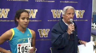 Lauren Bonds talks to Dixon at 2011 Flotrack Husky Classic