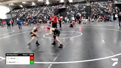 73 lbs 5th Place Match - Liam Horse, Cozad Youth Wrestling Club vs Trigg Bennett, Elkhorn Valley Wrestling Club