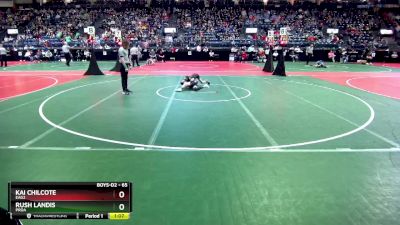 65 lbs Quarterfinal - Kai Chilcote, EAG2 vs Rush Landis, PROA