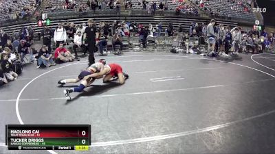 120 lbs Finals (8 Team) - Tucker Driggs, Kansas Copperhead vs Haolong Cai, Team Texas Blue