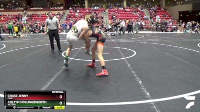 120 lbs Semifinal - Coltyn Hollingsworth, Victory vs Chase Jenny, CWO