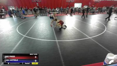 132 lbs Cons. Round 2 - Jake Freed, MN vs Cash Hatfield, IA