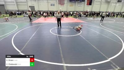 50 lbs Quarterfinal - Kaine Breen, Thorobred WC vs Chase Chelewski, Colorado Outlaws