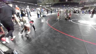 48-50 lbs Quarterfinal - Sawyer Parker, Moses Lake Wrestling Club vs Blaise Gustafson, NWWC