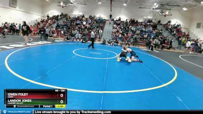 126 lbs Champ. Round 2 - Landon Jones, Lander Valley vs Owen Foley, Cody