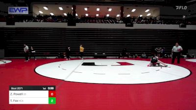 100 lbs Consi Of 8 #2 - Zoe Powell, Duncan Demons vs Taylor Fox, McAlester High School Girls