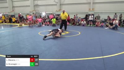 122 lbs Pools - Lydia Stevens, Metro All-Stars vs Avery Brumagin, CKW Backyard Barbies