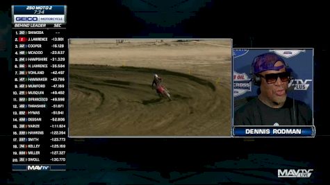 Dennis Rodman Checks In During 250 Moto 2 | Fox Raceway II National