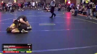 138 lbs Quarterfinal - Isaiah Nichols, Alpha Elite vs Jack Ziegemeier, Purler Wrestling