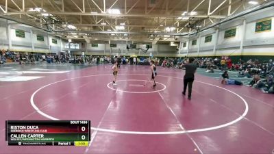 80-90 lbs Round 4 - Callen Carter, Wolsey/Wessington Warbirds vs Riston Duca, Sheridan Wrestling Club