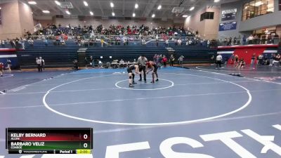 126 lbs Quarterfinal - Barbaro Veliz, Conroe vs Kelby Bernard, Allen