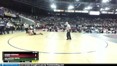 3A 220 lbs Cons. Round 1 - Salvador Ortiz, American Falls vs Ayden Widman, Kimberly