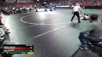 D2-152 lbs Champ. Round 1 - Owen Wasley, Saint Croix Central vs Sam Murphy, Prescott