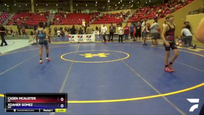 92 lbs Round 1 - Casen McAlister, KS vs Xzavier Gomez, NM