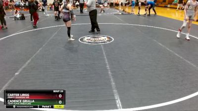 90/95 Round 2 - Carter Lirgg, Mighty Warriors Wr vs Cadence Grulla, Team Alpha Wrestling