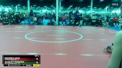 48 lbs Round 1 (10 Team) - Scarlett McKeown, Mat Assassins Blue vs Maverick Davis, Smyrna Wrestling