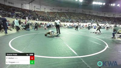 49 lbs Quarterfinal - Paul Walker, Piedmont vs Corbin Thigpen, Choctaw Ironman Youth Wrestling