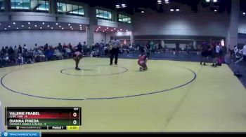 107 lbs Round 6 (10 Team) - Valerie Frabel, CLWC / IWC vs Dianna Pineda, Charlie`s Angels-IL Black