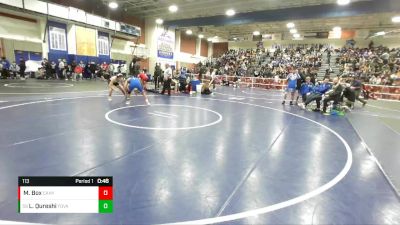 113 lbs Cons. Round 2 - Liam Qureshi, Fountain Valley vs Mason Box, Canyon