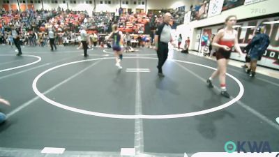 105 lbs Quarterfinal - Lindsey Kupp, HURRICANE WRESTLING ACADEMY vs Charlee Jones, Vinita Kids Wrestling