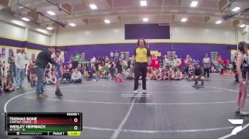 90 lbs Round 1 (6 Team) - Wesley Heimbach, KC Elite vs Thomas Bone, Cane Bay Cobras