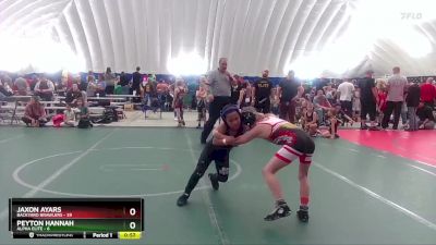 78 lbs Round 4 (8 Team) - Peyton Hannah, Alpha Elite vs Jaxon Ayars, Backyard Brawlers