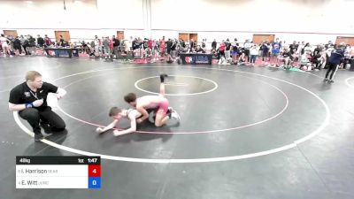 48 kg Semis - Isaiah Harrison, Bear Cave Wrestling Club vs Ezekiel Witt, Junction City High School Wrestling