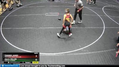 55 lbs Semifinal - Mack Miller, Sons Of Thunder vs Tanner James, Team Bear Wrestling Club