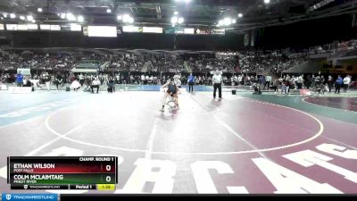 120 lbs Champ. Round 1 - Colm McLaimtaig, Priest River vs Ethan Wilson, Post Falls