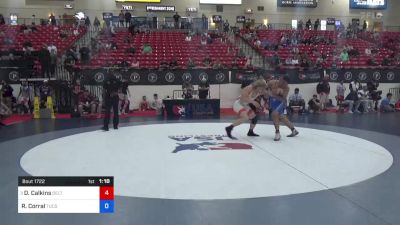 92 kg Rnd Of 32 - David Calkins, Delta Wrestling Club vs Roman Corral, Tucson Badger Wrestling Club