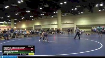 100 lbs Round 8 (10 Team) - Memphis Adkison-Berry, Queen Bees vs Genesis Ramirez, MXW Purple