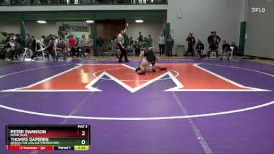 144 lbs Cons. Round 3 - Peter Swanson, Notre Dame vs Thomas Gaperini, Benedictine College Preparatory School