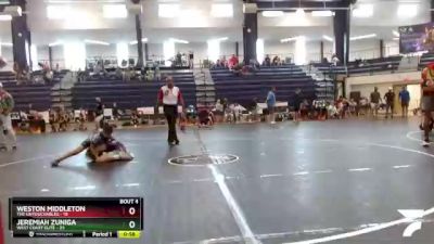 80 lbs Quarterfinals (8 Team) - Weston MIddleton, The Untouchables vs Jeremiah Zuniga, West Coast Elite