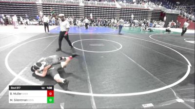 100 lbs Semifinal - Brayson Muller, Sheridan WC vs Max Silentman, Coyote WC