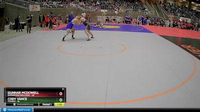 222 lbs Round 3 (4 Team) - Gunnar Mcdowell, Enterprise/Wallowa vs Cody Vance, Toledo