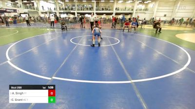 82 lbs Quarterfinal - Arjan Singh, Team Tugman vs Cooper Grant, ME Trappers WC