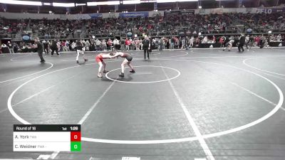 85 lbs Round Of 16 - Andrew York, Terminator Wrestling Academy vs Carl Weidner, Purler Wrestling Academy