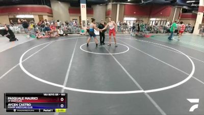 160 lbs Cons. Round 3 - Pasquale Maurici, 3F Wrestling vs Aycen Castro, Power Wrestling Club