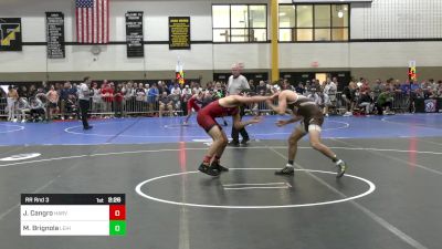 157A lbs Rr Rnd 3 - Joe Cangro, Harvard vs Max Brignola, Lehigh