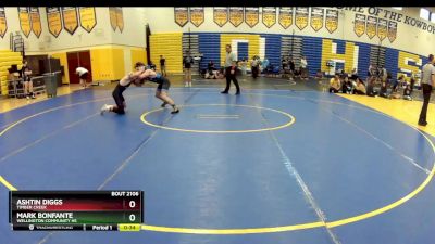 126 Blue Cons. Round 3 - Ashtin Diggs, Timber Creek vs Mark Bonfante, Wellington Community Hs