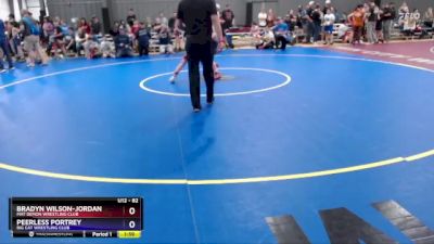 82 lbs Round 1 - Bradyn Wilson-Jordan, Mat Demon Wrestling Club vs Peerless Portrey, Big Cat Wrestling Club