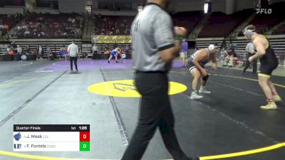 235 lbs Quarterfinal - Jacob Meek, Toledo vs Franco Fontela, Dubuque WC