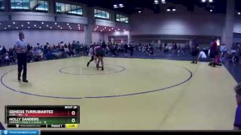 132 lbs Round 6 (10 Team) - Genesis Turrubiartez, CLWC / IWC vs Holly Sanders, Charlie`s Angels-IL Black