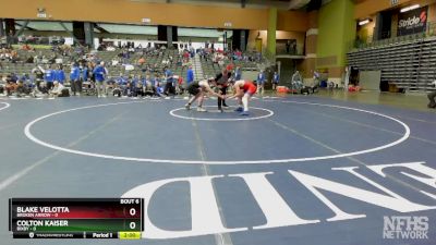 175 lbs Semifinals (8 Team) - Blake Velotta, BROKEN ARROW vs Colton Kaiser, BIXBY