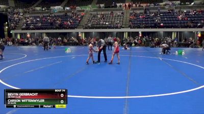 65 lbs Cons. Round 2 - Carson Wittenwyler, RT Elite vs Bevyn Gerbracht, EB Mat Club