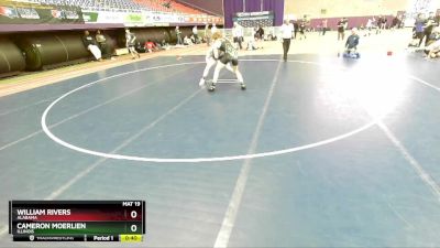 157 lbs Cons. Round 2 - Cameron Moerlien, Illinois vs William Rivers, Alabama