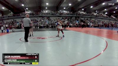 90 lbs Champ. Round 2 - Kynsen Bain, Trenton Kids Wrestling Club-AA vs Jacob Saunders, Wentzville Wrestling Federation-AAA