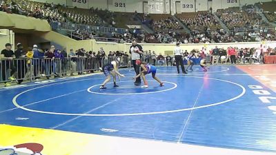 92 lbs Consi Of 8 #2 - Vanity Brown, Taft Middle School vs Bailie Thompson, Little Axe Girls