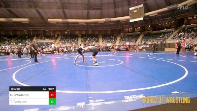 130 lbs Semifinal - Gavin Brown, Contender Wrestling Academy vs Tanner Tutku, VHW